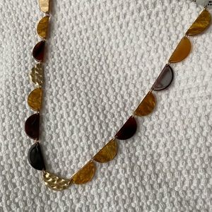 J. Jill brown/gold necklace